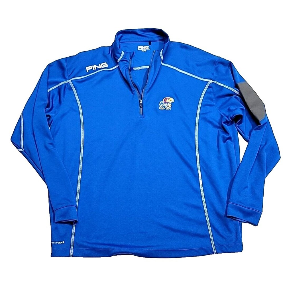 Ping Sensorcool Kansas City Jayhawks 1/2 Zip Pullover Sweatshirt Jacket Men's XL